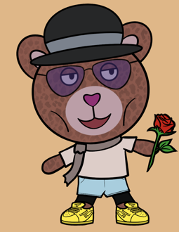Best Polygon NFT Collection on Opensea - Jolly Teddy Party #4097