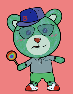 Best Polygon NFT Collection on Opensea - Jolly Teddy Party #4124