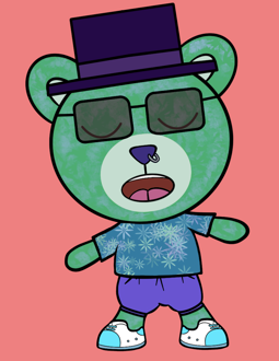 Best Polygon NFT Collection on Opensea - Jolly Teddy Party #4130