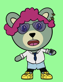 Best Polygon NFT Collection on Opensea - Jolly Teddy Party #4135