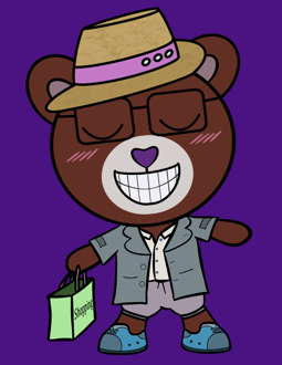 Best Polygon NFT Collection on Opensea - Jolly Teddy Party #4137