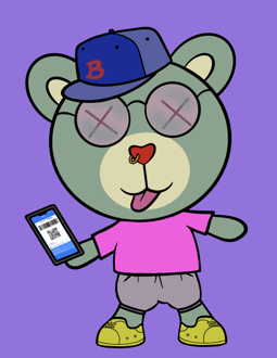Best Polygon NFT Collection on Opensea - Jolly Teddy Party #4159