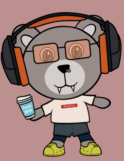 Best Polygon NFT Collection on Opensea - Jolly Teddy Party #4184