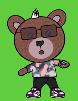 Best Polygon NFT Collection on Opensea - Jolly Teddy Party #4185