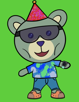 Best Polygon NFT Collection on Opensea - Jolly Teddy Party #4189
