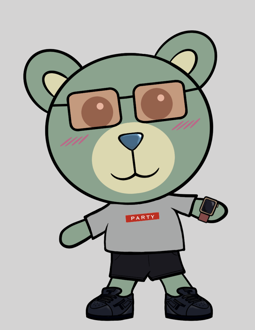 Best Polygon NFT Collection on Opensea - Jolly Teddy Party #420