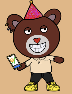Best Polygon NFT Collection on Opensea - Jolly Teddy Party #4201