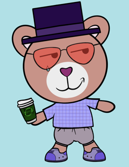Best Polygon NFT Collection on Opensea - Jolly Teddy Party #4228