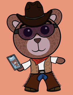Best Polygon NFT Collection on Opensea - Jolly Teddy Party #4244