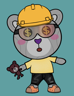Best Polygon NFT Collection on Opensea - Jolly Teddy Party #4306