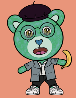 Best Polygon NFT Collection on Opensea - Jolly Teddy Party #4315