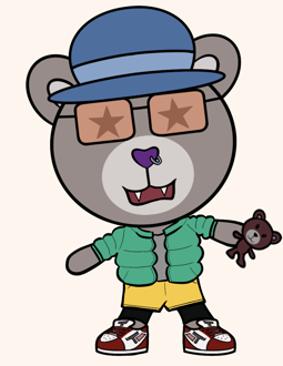 Best Polygon NFT Collection on Opensea - Jolly Teddy Party #4342