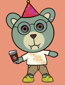 Best Polygon NFT Collection on Opensea - Jolly Teddy Party #4345