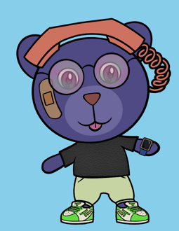 Best Polygon NFT Collection on Opensea - Jolly Teddy Party #4349