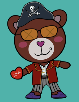 Best Polygon NFT Collection on Opensea - Jolly Teddy Party #4351