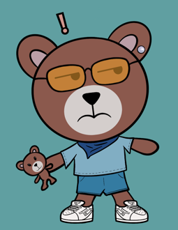 Best Polygon NFT Collection on Opensea - Jolly Teddy Party #4354