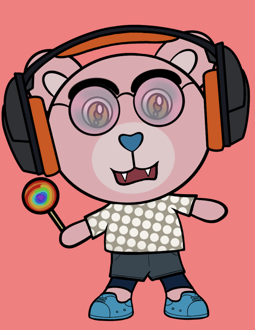 Best Polygon NFT Collection on Opensea - Jolly Teddy Party #4355