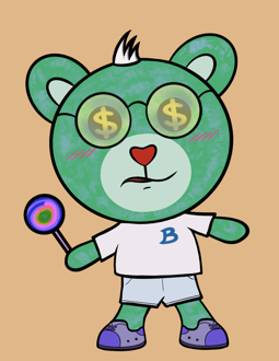 Best Polygon NFT Collection on Opensea - Jolly Teddy Party #4357