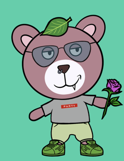 Best Polygon NFT Collection on Opensea - Jolly Teddy Party #4358