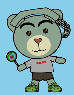 Best Polygon NFT Collection on Opensea - Jolly Teddy Party #4366
