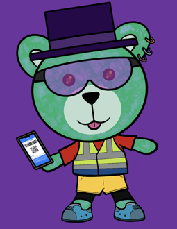 Best Polygon NFT Collection on Opensea - Jolly Teddy Party #4386