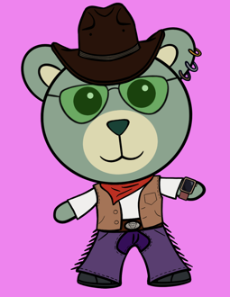 Best Polygon NFT Collection on Opensea - Jolly Teddy Party #4390