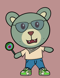 Best Polygon NFT Collection on Opensea - Jolly Teddy Party #4397