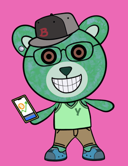Best Polygon NFT Collection on Opensea - Jolly Teddy Party #4436