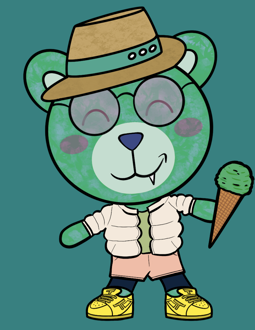 Best Polygon NFT Collection on Opensea - Jolly Teddy Party #4438