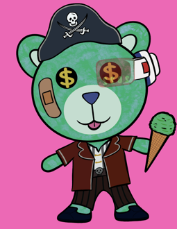 Best Polygon NFT Collection on Opensea - Jolly Teddy Party #4542