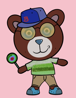 Best Polygon NFT Collection on Opensea - Jolly Teddy Party #4549