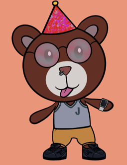 Best Polygon NFT Collection on Opensea - Jolly Teddy Party #4572