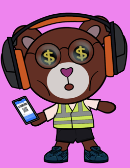 Best Polygon NFT Collection on Opensea - Jolly Teddy Party #4605