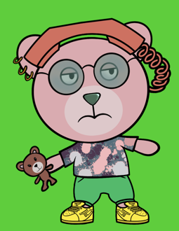 Best Polygon NFT Collection on Opensea - Jolly Teddy Party #4627