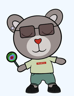 Best Polygon NFT Collection on Opensea - Jolly Teddy Party #4632