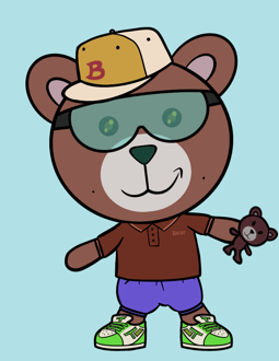 Best Polygon NFT Collection on Opensea - Jolly Teddy Party #4638