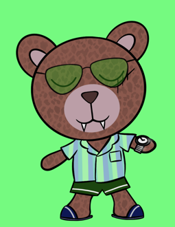 Best Polygon NFT Collection on Opensea - Jolly Teddy Party #4644