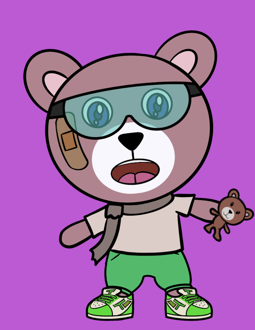 Best Polygon NFT Collection on Opensea - Jolly Teddy Party #4648