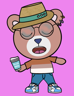 Best Polygon NFT Collection on Opensea - Jolly Teddy Party #468