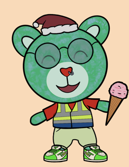 Best Polygon NFT Collection on Opensea - Jolly Teddy Party #4723