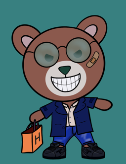 Best Polygon NFT Collection on Opensea - Jolly Teddy Party #4759