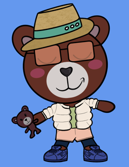 Best Polygon NFT Collection on Opensea - Jolly Teddy Party #476
