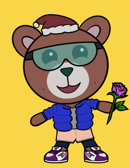 Best Polygon NFT Collection on Opensea - Jolly Teddy Party #4762