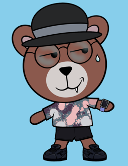 Best Polygon NFT Collection on Opensea - Jolly Teddy Party #4781