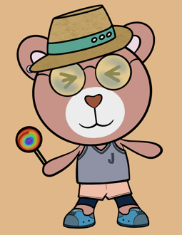 Best Polygon NFT Collection on Opensea - Jolly Teddy Party #4788