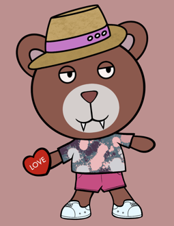 Best Polygon NFT Collection on Opensea - Jolly Teddy Party #4791
