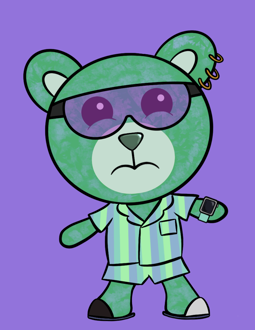 Best Polygon NFT Collection on Opensea - Jolly Teddy Party #4854