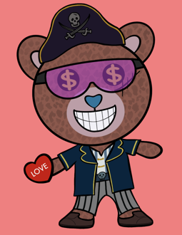 Best Polygon NFT Collection on Opensea - Jolly Teddy Party #4859