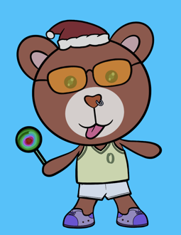 Best Polygon NFT Collection on Opensea - Jolly Teddy Party #4876