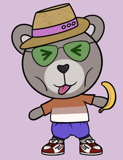 Best Polygon NFT Collection on Opensea - Jolly Teddy Party #4882